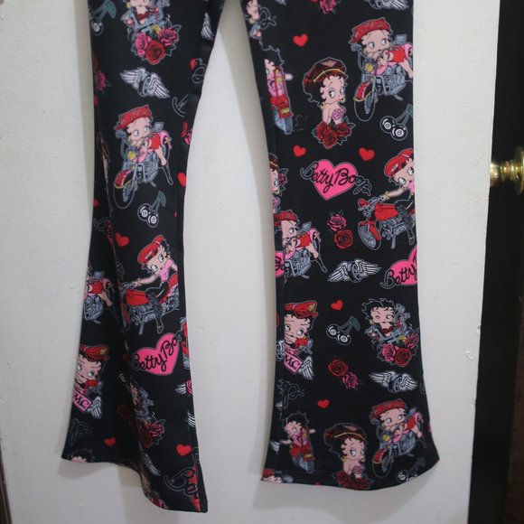 NWT Betty Boop Twill Flare Pants. - Picture 3 of 9